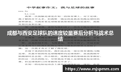 成都与西安足球队的速度较量赛后分析与战术总结